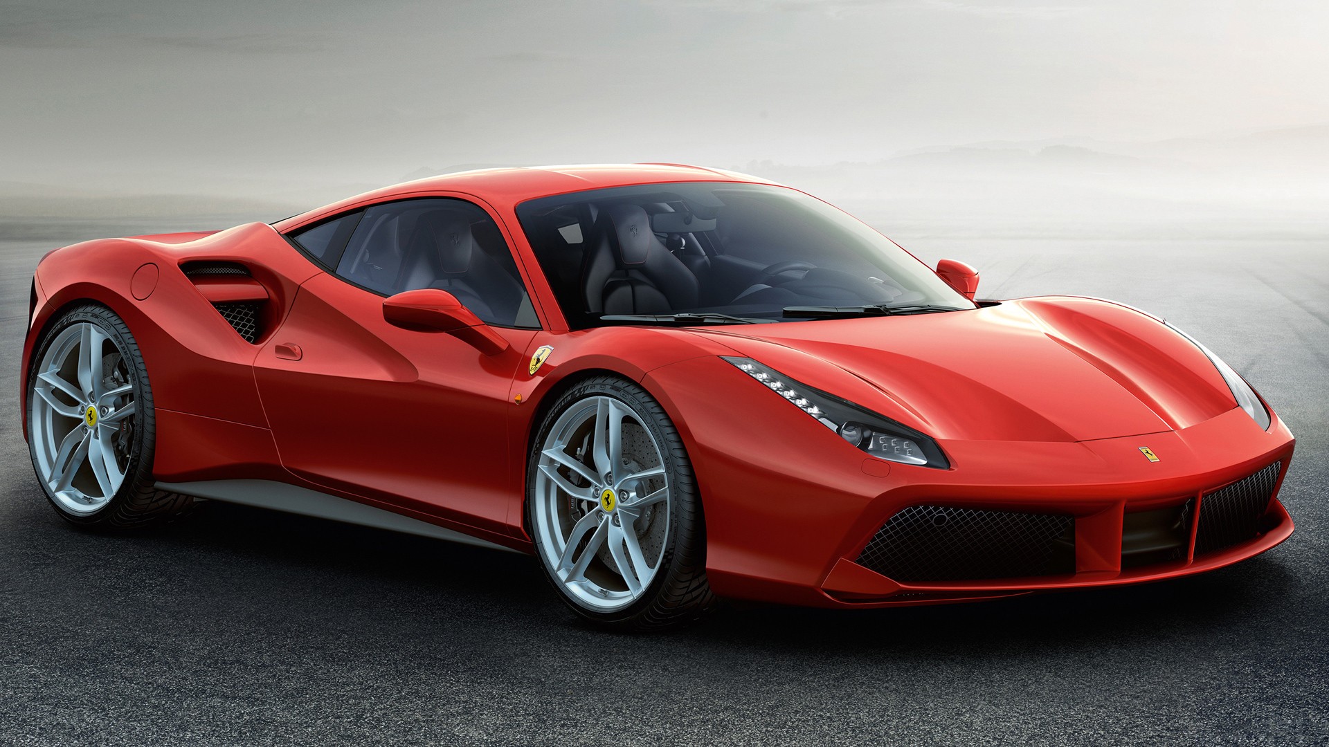 Ferrari 488 GTB — cinematic red sports car